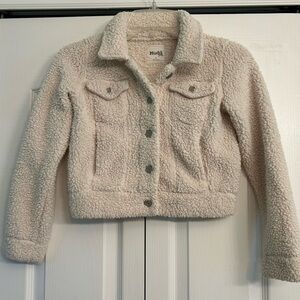 Girls Mudd Sherpa button down jacket